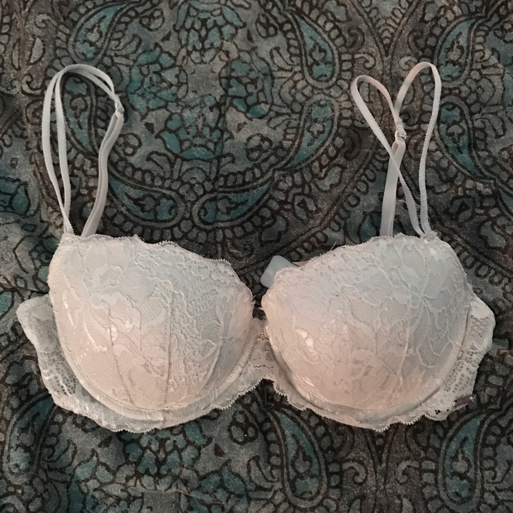 PINK White Lace Push-up